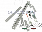 Картинка Трэк для рото механизма ERGON, комплект для двери LP=96/116 SILVER T.E. для межкомнатных дверей